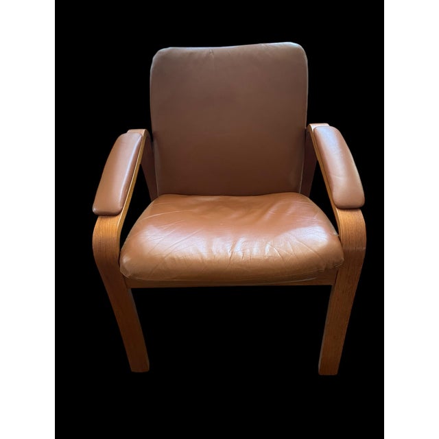 Animal Skin 1970s Ekornes Attributed Lounge Chairs - Set of 2 For Sale - Image 7 of 12