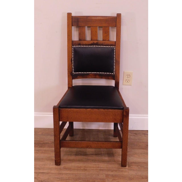 Stickley Brothers Antique Mission Oak Pair Side Chairs Chairish