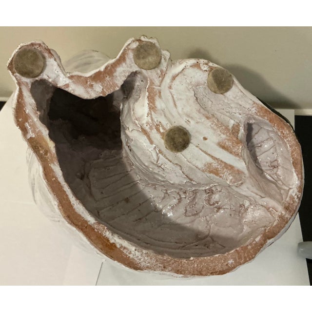 Black 1960s Hollywood Regency Italian Terracotta Spaniel Dog Planter Bowl For Sale - Image 8 of 8