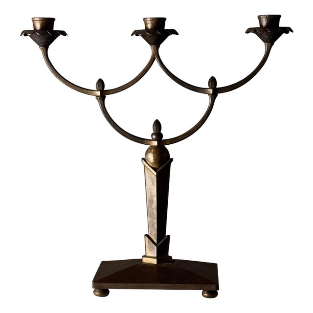 Secessionist Four-Candle Candelabra, Vienna, 1900s For Sale