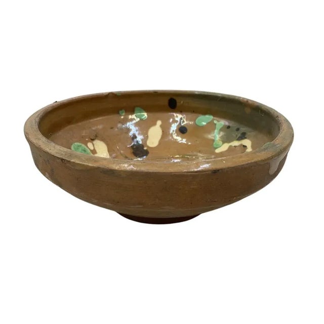 Vintage Hungarian Folk Art Decorative Bowl For Sale In Los Angeles - Image 6 of 6