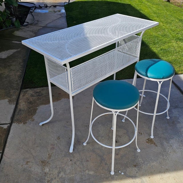1970s Mid Century Patio Bar Set For Sale - Image 4 of 17