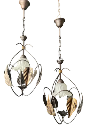 Vintage Chandeliers, 1960s, Set of 2