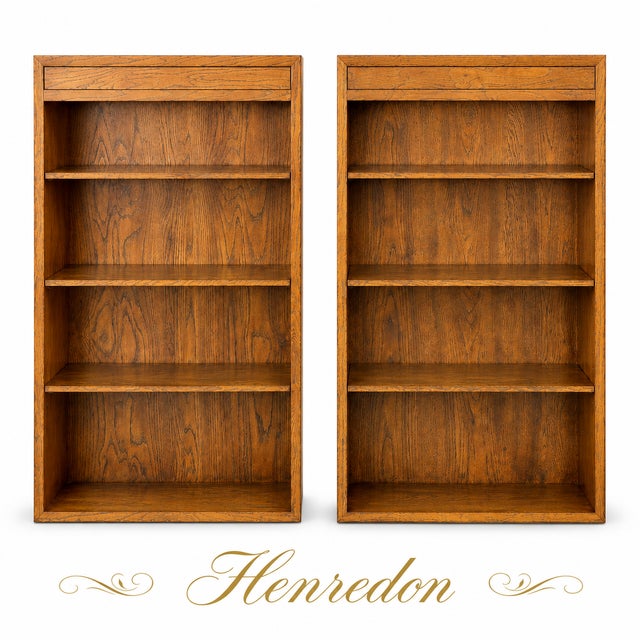 WELCOME AND THANK YOU FOR TAKING THE TIME TO LOOK!! Absolutely gorgeous, Stunning, Henredon a handsome pair of vintage oak...