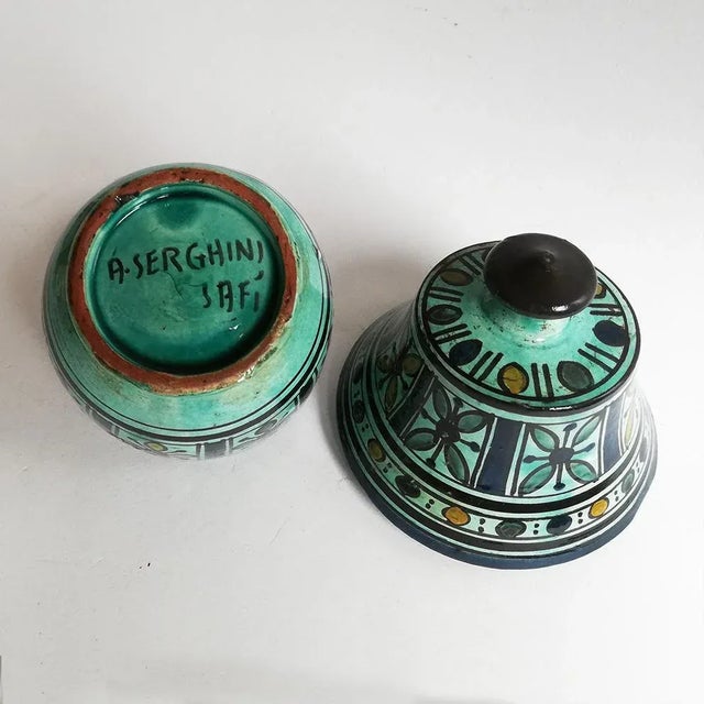 Mid-Century Italian Ceramic Tableware from A. Serghini Safi For Sale - Image 3 of 8
