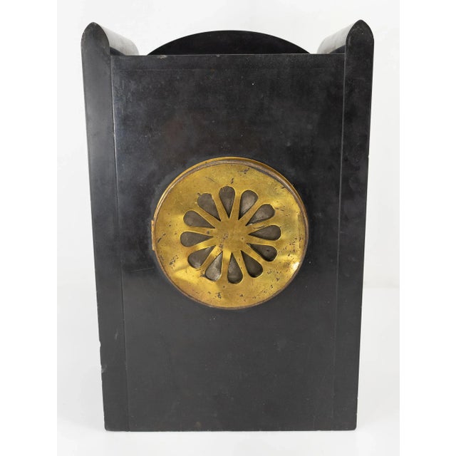 Late 19th Century Late 19th Century Seth Thomas Black Marble Mantel Clock For Sale - Image 5 of 13