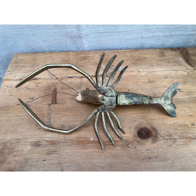 Brass Lobster Figurine For Sale - Image 14 of 14