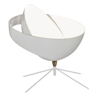 Mid-Century Modern White Saturn Table Lamp from Serge Mouille For Sale