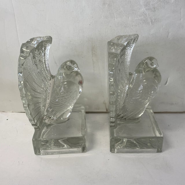 1970s Glass Turkey Bookends - a Pair For Sale - Image 4 of 7