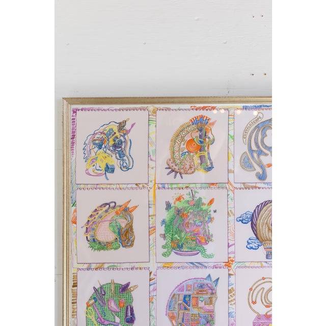 Hermès Framed Chevaloscope Hermes Scarf For Sale - Image 4 of 12