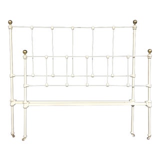 Antique Metal Headboard & Footboard - A Pair For Sale