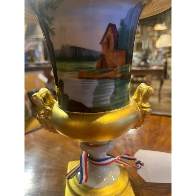 19th Century Hand Painted Urn For Sale - Image 4 of 5