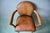 Wood Art Deco Bridge Chair in Beech and Cognac Leather, 1920s For Sale - Image 7 of 14