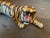Hollywood Regency Italian Polychrome Tiger, 1970 For Sale - Image 3 of 11