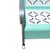 Baby Blue 1950s Woodard Style 3 Seat Steel & Aluminum Scrolling Garden Sofa Bench For Sale - Image 8 of 11