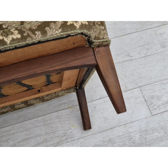 Danish 2 Seater Sofa in Velour by Fritz Hansen, 1950s For Sale - Image 18 of 18