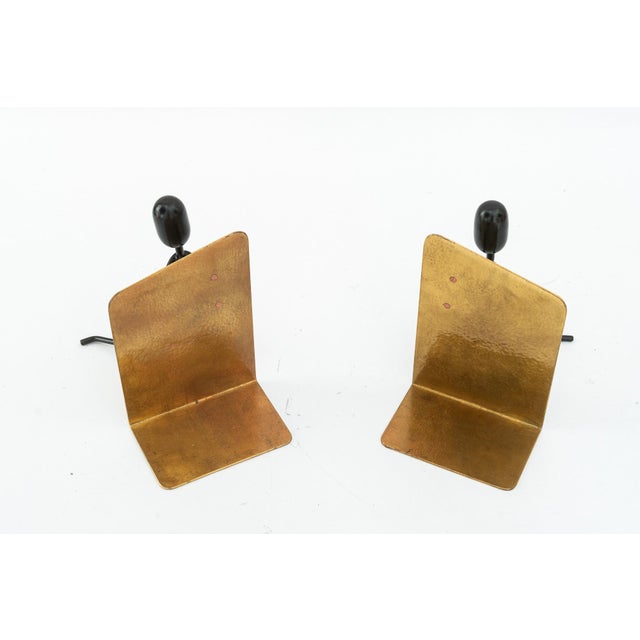 Vintage Hammered Bookends, 1950s, Set of 2 For Sale - Image 11 of 15
