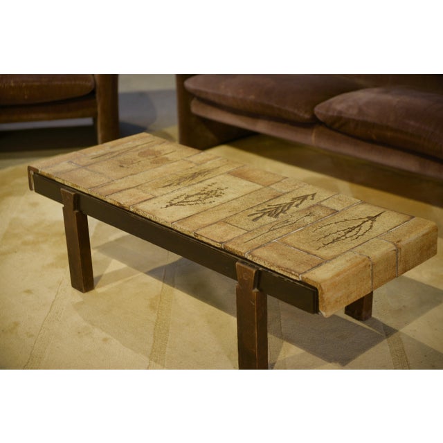 Ceramic Herbier Coffee Table by Roger Capron, 1960s For Sale - Image 9 of 11