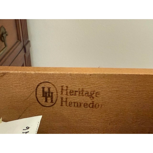 Vintage Henredon Heritage Highboy Chest For Sale - Image 11 of 11