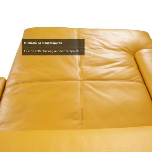 Romeo Corner Sofa in Yellow Leather from Gruber For Sale - Image 9 of 15