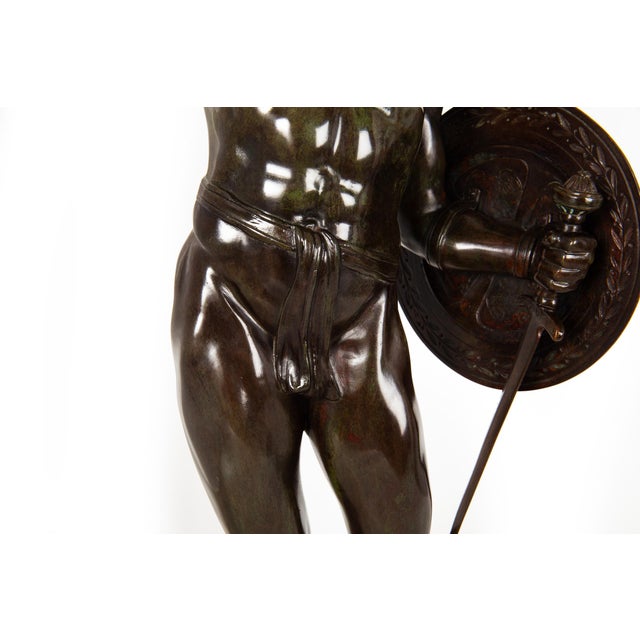 German School Bronze Sculpture of Victorious Achilles Circa 1900 For Sale - Image 9 of 18