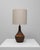 Mid-Century Modern 20th Century German Brown And Orange Ceramic Table Lamp For Sale - Image 3 of 18
