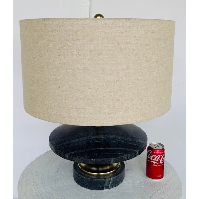Currey & Company Currey & Company Modern Black Marbel Jebel Table Lamp For Sale - Image 4 of 5