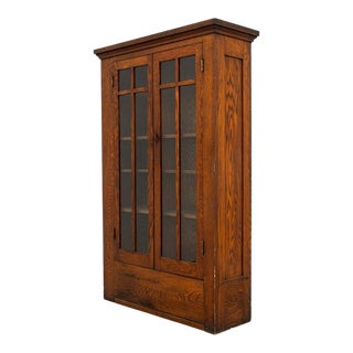 Arts and Crafts Oak Bookcase For Sale