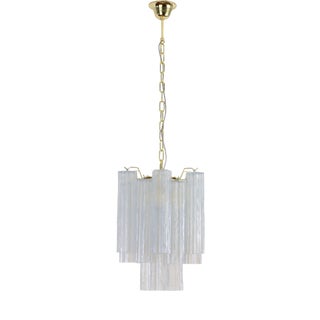 Opalino Murano Classic Opal Glass Chandelier, Italy, 1990s For Sale