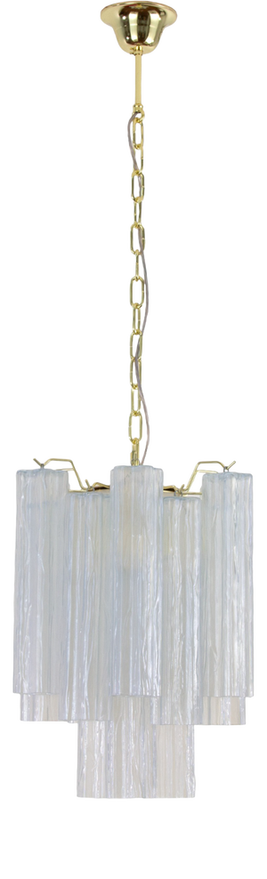 Opalino Murano Classic Opal Glass Chandelier, Italy, 1990s
