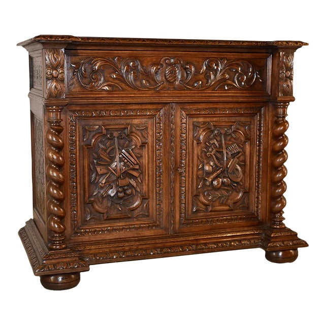 19th Century French Oak Buffet For Sale