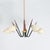 Metal Vintage Five-Arms Pendant Light from Voss Belysning, 1950s For Sale - Image 7 of 9