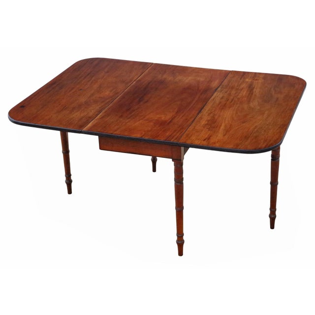 Antique Georgian Mahogany Drop-Leaf Gateleg Dining Table, 1800s For Sale - Image 12 of 12