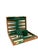 A wonderfully stylish vintage backgammon set housed in a compact leatherette and corduroy covered travel case. The...