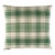 Schumacher Heidi Plaid 20" Pillow In Leaf For Sale