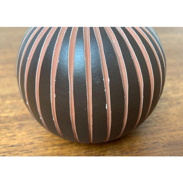 Mid-Century German Wormser Terra-Sigillata Pottery Vase, 1960s For Sale - Image 6 of 17