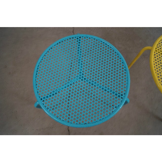 1950’s Mid-Century Modern Patio Stackable Side Tables - A Pair For Sale - Image 9 of 12
