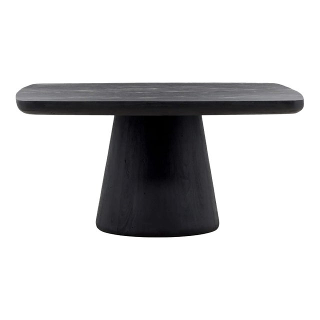Modern Black Butter Dining Table For Sale