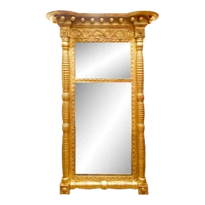 Early 19th Century American Sheraton Giltwood Pier Mirror