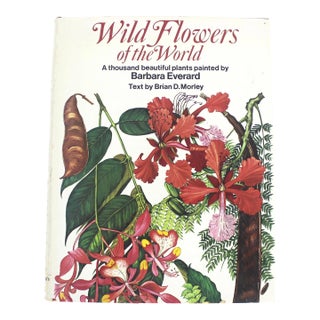 1970 Wildflowers of the World Hardcover Book Wild Flowers Botanical Painted Plants Colorful Flower For Sale