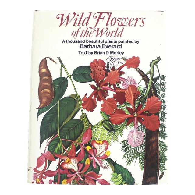 1970 Wildflowers of the World Hardcover Book Wild Flowers Botanical Painted Plants Colorful Flower For Sale