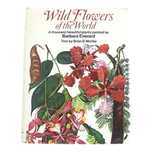 1970 Wildflowers of the World Hardcover Book Wild Flowers Botanical Painted Plants Colorful Flower