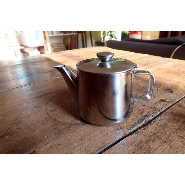 Minimalist 18/10 Stainless Steel Teapot With Integrated Strainer, 2001 For Sale - Image 10 of 10