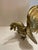 Metal Pair of Brass Fighting Roosters For Sale - Image 7 of 11