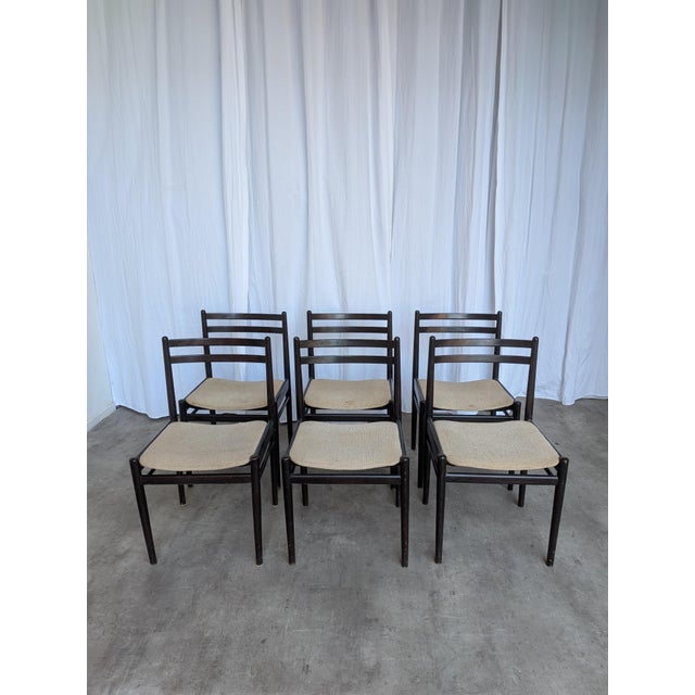 Vintage Dining Chairs in Beech Wood, 1970s, Set of 6 For Sale - Image 10 of 18