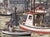 This original work by Rhode Island artist John Day (1932–1982) depicts the working waterfront at Wickford Shipyard in...