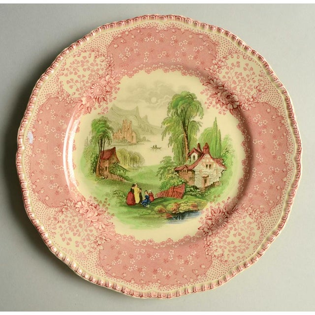 Vintage Pink Floral Dinner Plates Set of 8 Chairish