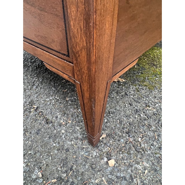 Newly Refinished Oversized Mid Century Two Drawer Side Tables