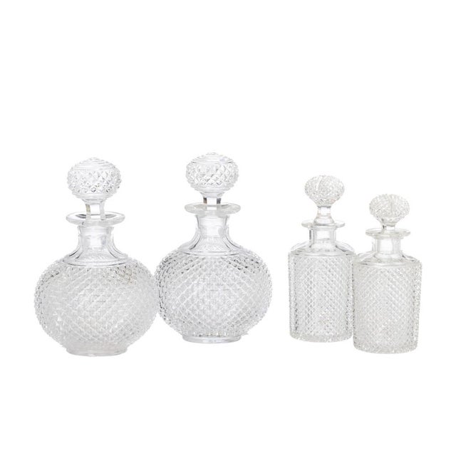 Crystal Glass Jars, Set of 4 For Sale - Image 8 of 8