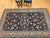 Persian Antique Persian Tabriz Rug, Hand-Knotted Wool & Silk, Allover Floral Pattern, Navy & Tan, 6x10 For Sale - Image 3 of 13